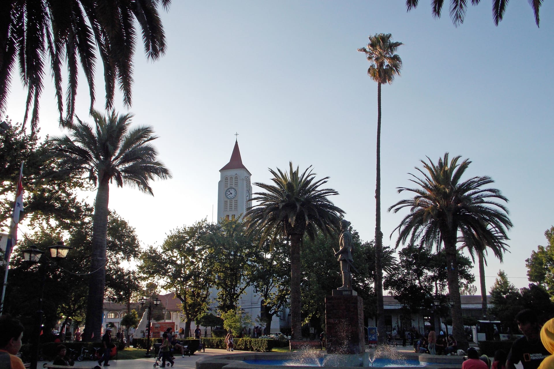 La Plaza de Armas de Casablanca, núcleo urbano del valle.