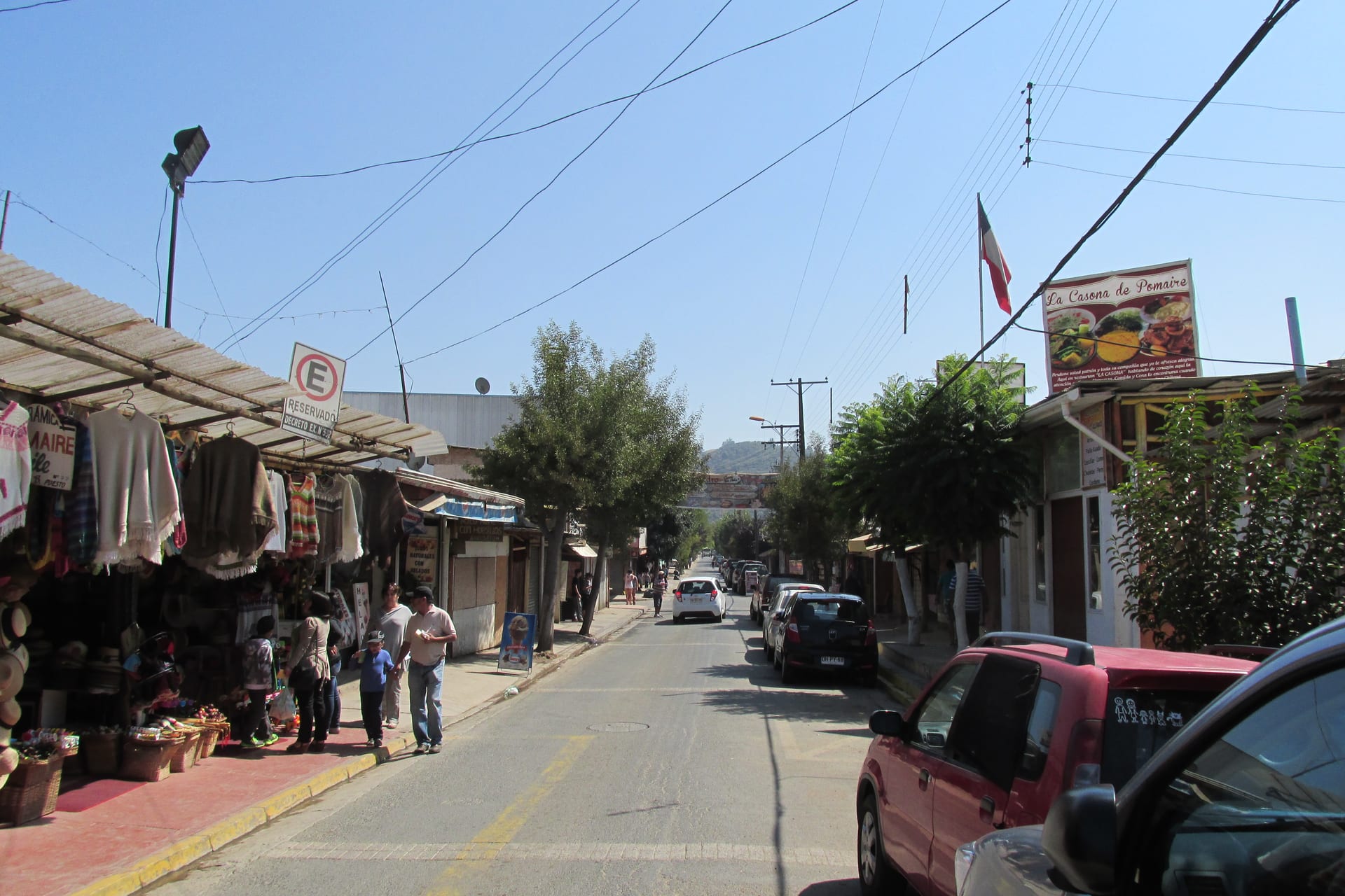 La calle San Antonio de Pomaire, en la comuna de Melipilla.